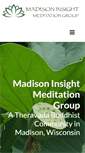 Mobile Screenshot of madisonmeditation.org